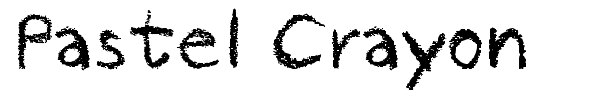 Pastel Crayon font preview